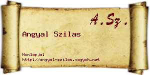Angyal Szilas névjegykártya